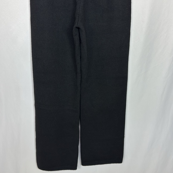 Honeydew Women’s Spice It Up Wide Leg‎ Knit Pants Size Medium Black High Waist - Picture 13 of 16